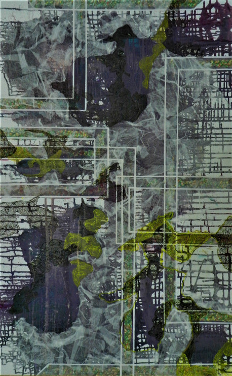 Untitled (ART_8326_61008) - Handpainted Art Painting - 24in X 48in