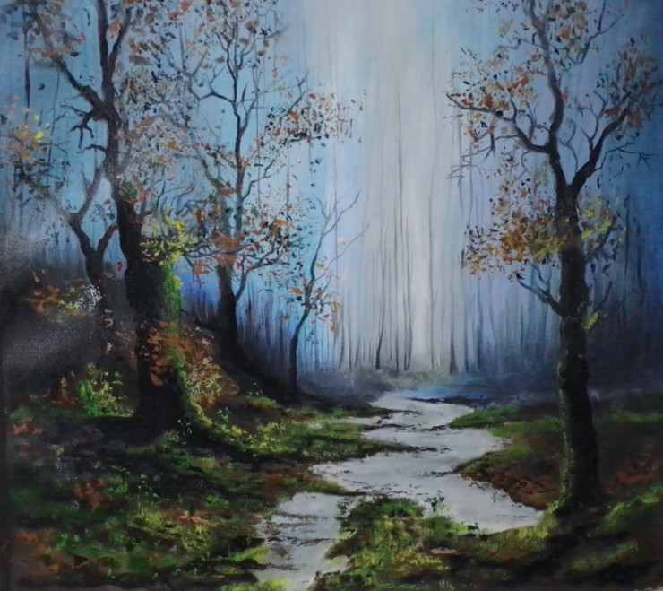 Desired Destiny (ART_5868_61591) - Handpainted Art Painting - 33in X 31in