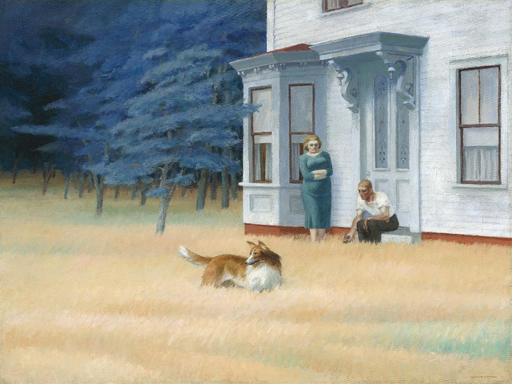 Cape Cod Evening (1939) By Edward Hopper (PRT_10846) - Canvas Art Print - 23in X 18in