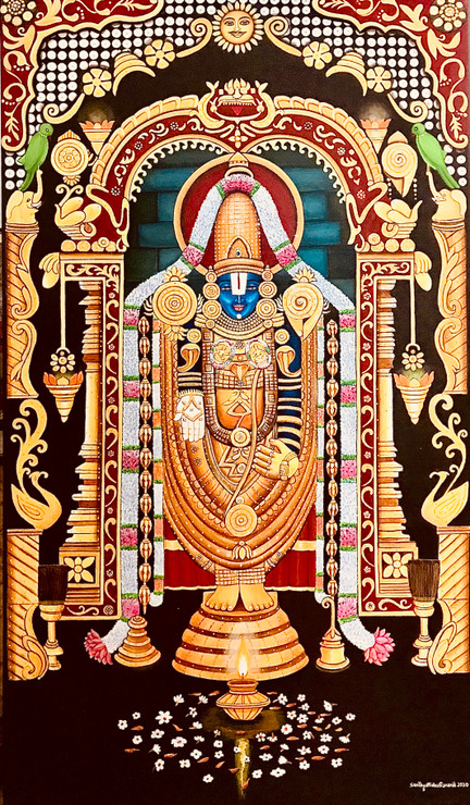 Tirupati Balaji (PRT_8370_62487) - Canvas Art Print - 30in X 48in