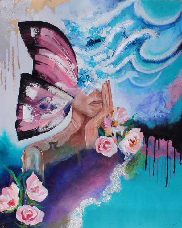 Sweven - A dream (Print) (ART_8202_62437) - Handpainted Art Painting - 9in X 12in