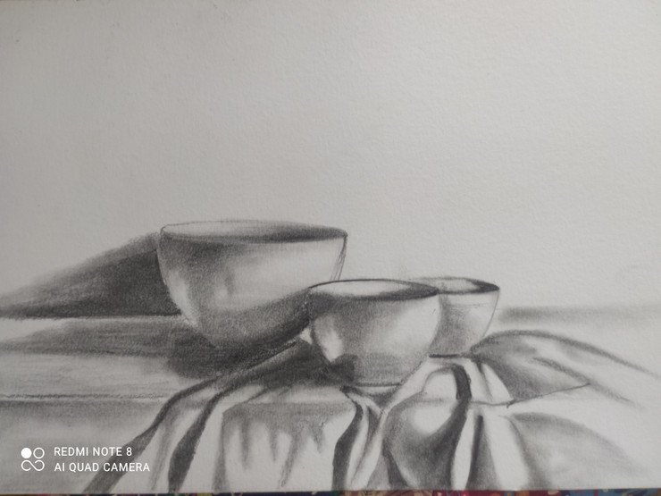 Still Life (ART_960_62552) - Handpainted Art Painting - 8in X 8in