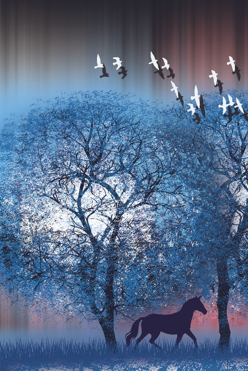 Digital Artwork083 (PRT_11140) - Canvas Art Print - 19in X 28in