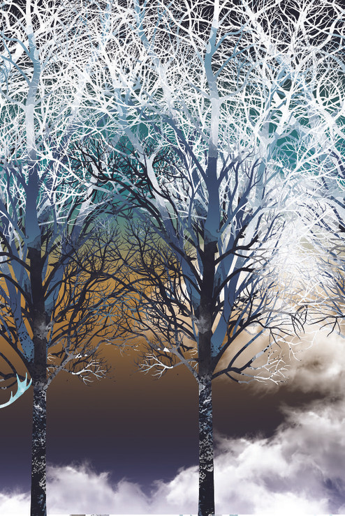 Digital Artwork060 (PRT_11232) - Canvas Art Print - 19in X 28in