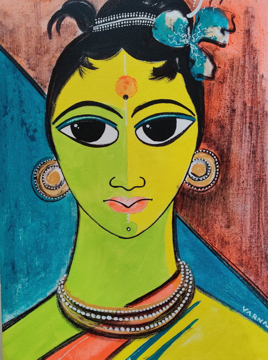Sita (PRT_8079_62904) - Canvas Art Print - 17in X 18in