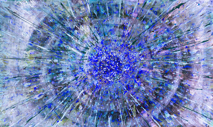 Abstract Multicolor (PRT_7809_63648) - Canvas Art Print - 24in X 14in