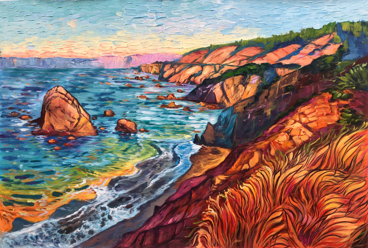 Landscape painting  (ART_6706_63908) - Handpainted Art Painting - 36in X 24in
