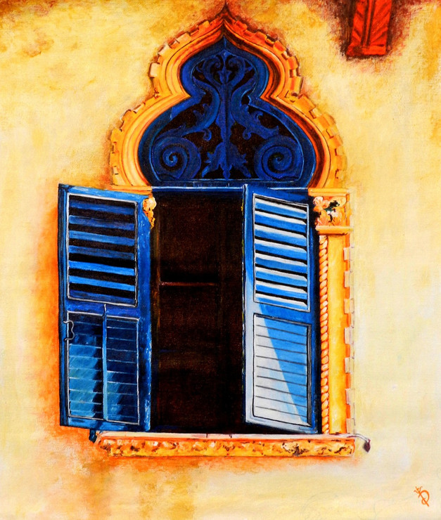 Vintage Window,Gate way,Entrance,Blue Window