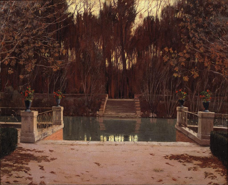 The Landing Stage (1911) By Santiago Rusi√±ol (PRT_12514) - Canvas Art Print - 23in X 19in