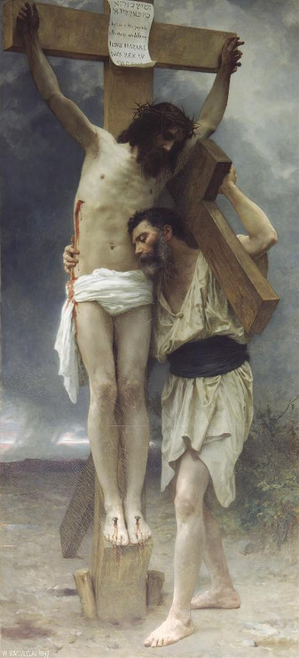 Compassion (1897) By William Bouguereau (PRT_12585) - Canvas Art Print - 18in X 39in