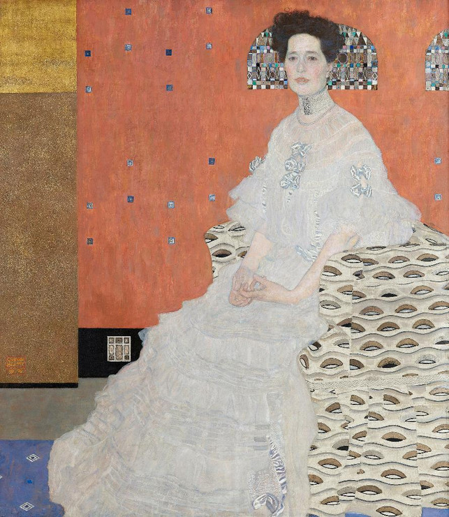 Fritza Riedler (1906) By Gustav Klimt (PRT_12578) - Canvas Art Print - 18in X 21in