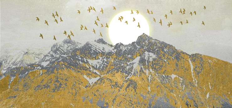 Digital Artwork415 (PRT_12616) - Canvas Art Print - 48in X 22in