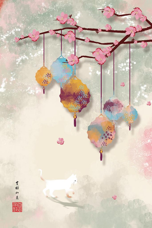 Digital Artwork275 (PRT_12678) - Canvas Art Print - 30in X 45in