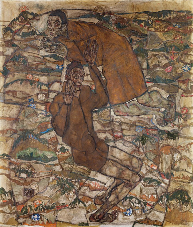 Levitation (The Blind II) (1915) By Egon Schiele (PRT_13142) - Canvas Art Print - 30in X 36in