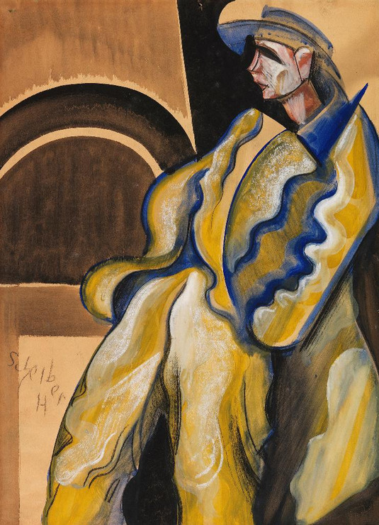 Der Mann (1920) By Hugo Scheiber (PRT_13753) - Canvas Art Print - 20in X 28in