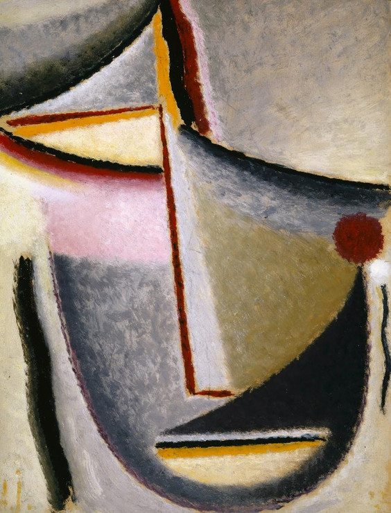 Abstract Head (Constructive Head) (1930) By Alexej Von Jawlensky (PRT_13771) - Canvas Art Print - 28in X 37in