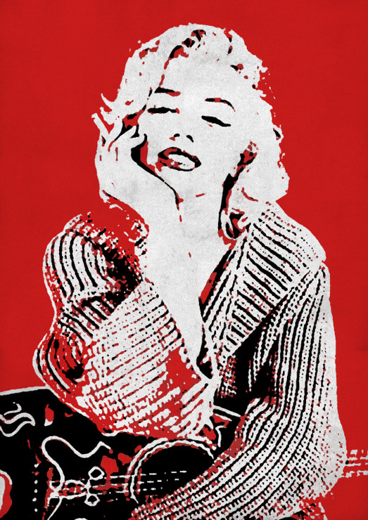 Marilyn Monroe Pop Art (ART_5557_64790) - Handpainted Art Painting - 22in X 28in