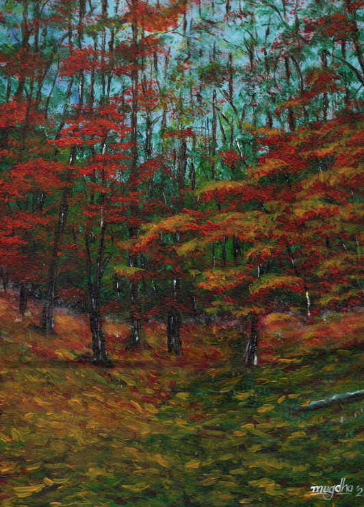 Mystic Woodlands (PRT_8121_65447) - Canvas Art Print - 12in X 9in