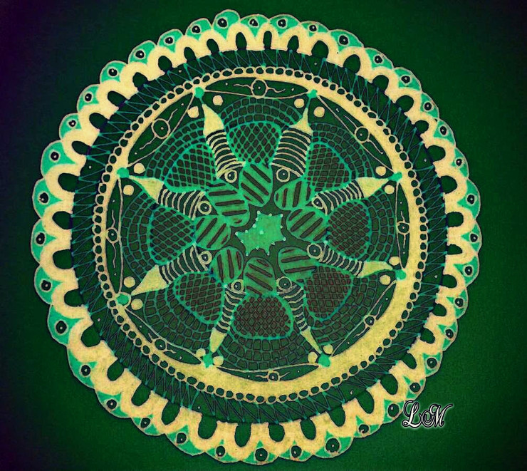 Star Fish  (ART_8537_66046) - Handpainted Art Painting - 4in X 8in