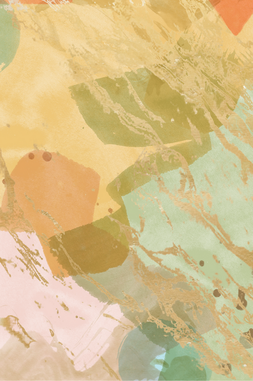 Pastel Hues Entangled (PRT_8429_65979) - Canvas Art Print - 14in X 18in
