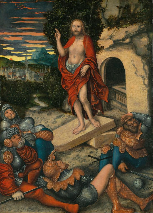 The Resurrection (1530) (PRT_15483) - Canvas Art Print - 15in X 20in