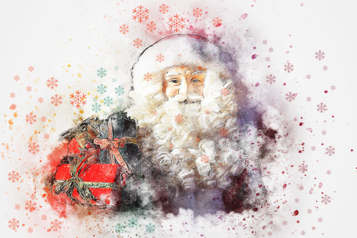 Christmas_Santa_Claus_ (PRT_7809_68019) - Canvas Art Print - 24in X 16in