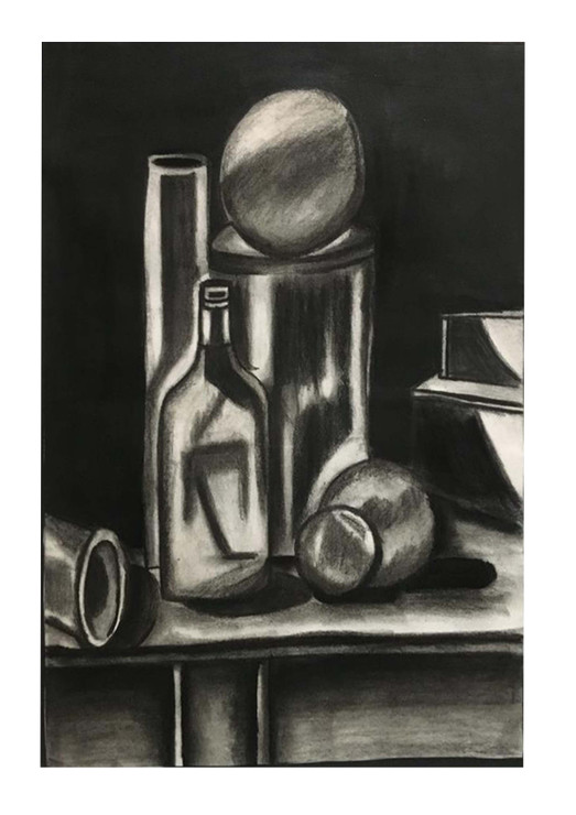 Still Life (ART_8671_68616) - Handpainted Art Painting - 11in X 15in