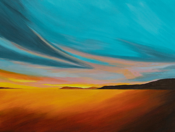 New Day  (ART_8706_68935) - Handpainted Art Painting - 24in X 18in