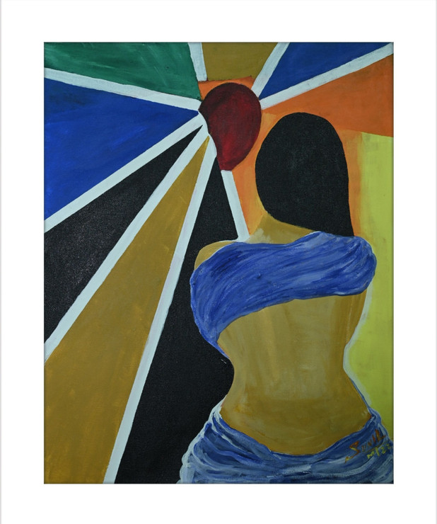 Key of life 2 (ART_8775_69936) - Handpainted Art Painting - 16in X 20in
