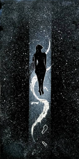 Enlightening (ART_8799_70042) - Handpainted Art Painting - 10in X 24in