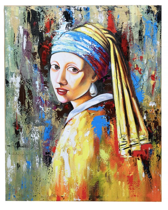 Lady art (ART_8562_70794) - Handpainted Art Painting - 24in X 30in