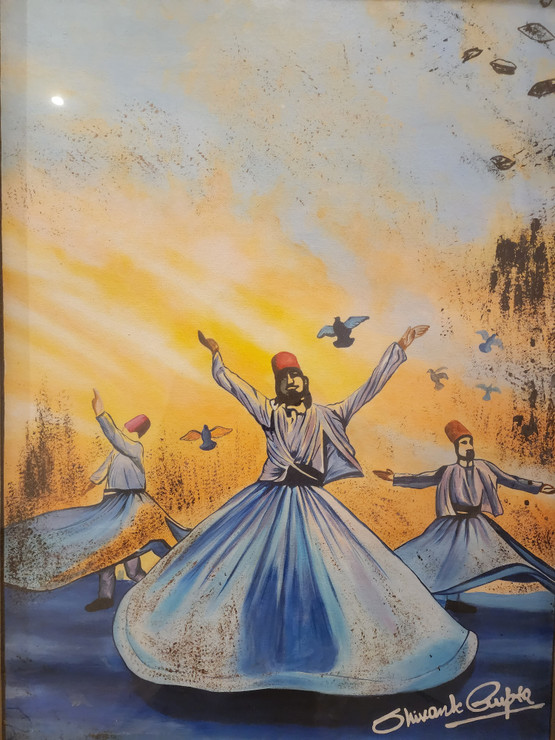 Sufiyan (ART_8773_69720) - Handpainted Art Painting - 24in X 30in