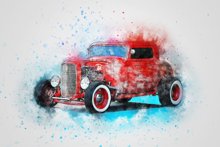 Car_Old_11 (PRT_7809_71217) - Canvas Art Print - 26in X 17in