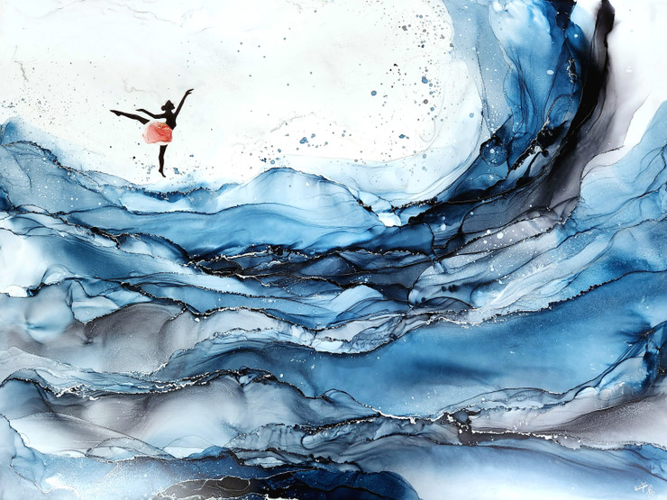 Against All Odds  (ART_8521_71360) - Handpainted Art Painting - 40in X 30in