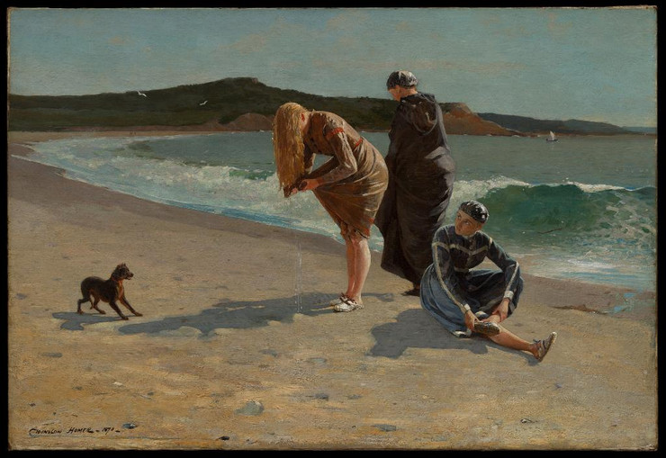 Eagle Head, Manchester, Massachusetts (High Tide) 1870 By Winslow Homer (PRT_15618) - Canvas Art Print - 23in X 16in