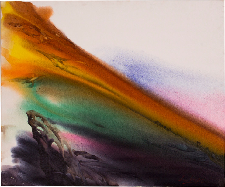 Splash of Colours (ART_8896_71937) - Handpainted Art Painting - 3in X 31in