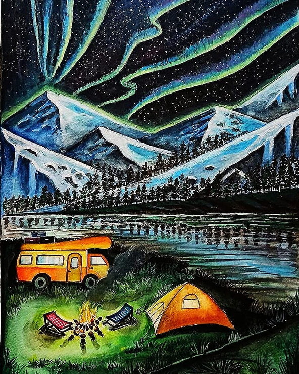 The Dream (ART_5261_72533) - Handpainted Art Painting - 18in X 24in