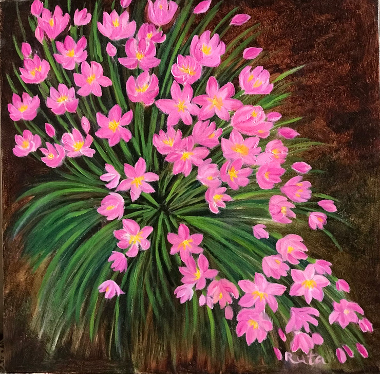 Utsav 11 (ART_8937_72952) - Handpainted Art Painting - 12in X 12in