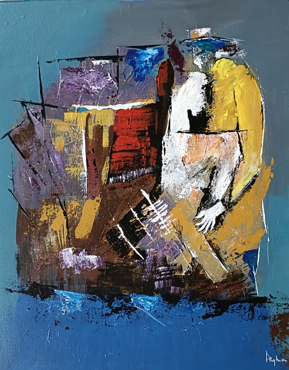 Incredible Journey (ART_7091_73296) - Handpainted Art Painting - 16in X 20in