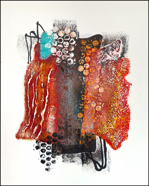 Expression through Abstraction 1 (ART_3682_73536) - Handpainted Art Painting - 12in X 14in