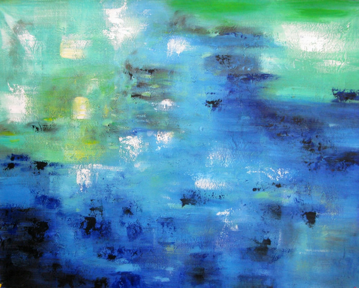 Retro Shades Art2 - 40in x 30in,FIZCLR14_4030,Abstract Art,Shades,Multicolor,Community Artist Group,Museum Quality - 100% Handpainted