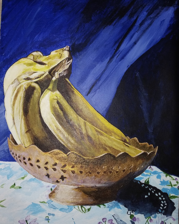 Fruit (ART_8853_73798) - Handpainted Art Painting - 16in X 12in