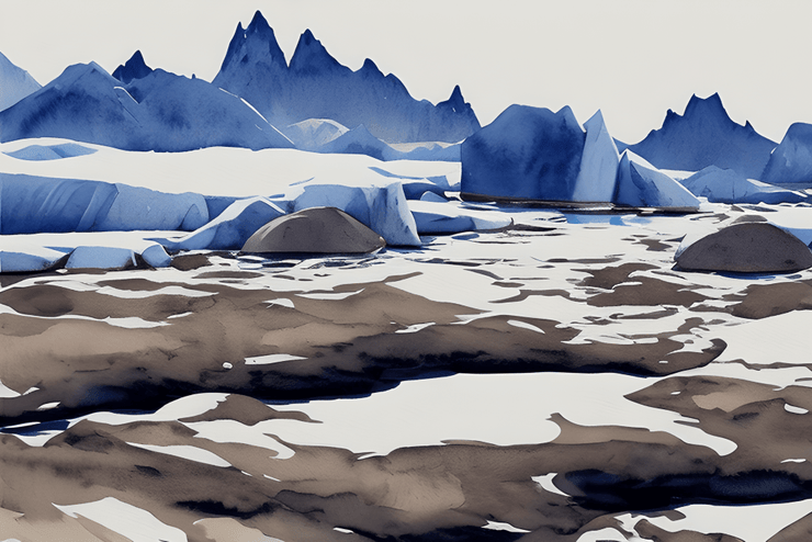 Icy (PRT_8991_74413) - Canvas Art Print - 11in X 7in