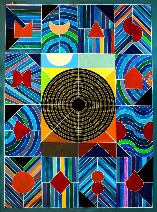 Tapasya (ART_9016_74638) - Handpainted Art Painting - 43in X 56in