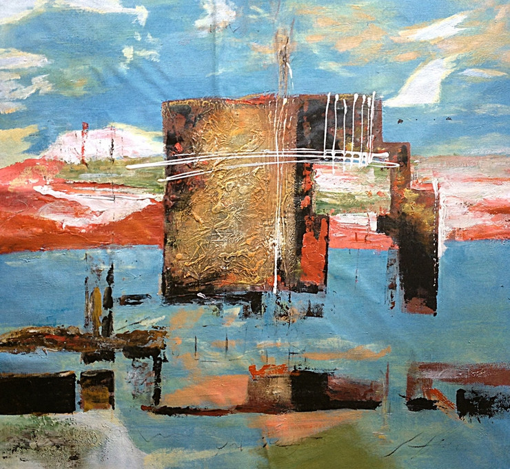 56ABT30 - 32in x 32in,56ABT30_3232,Community Artist Group,Museum Quality,Abstract, - 100% Handpainted