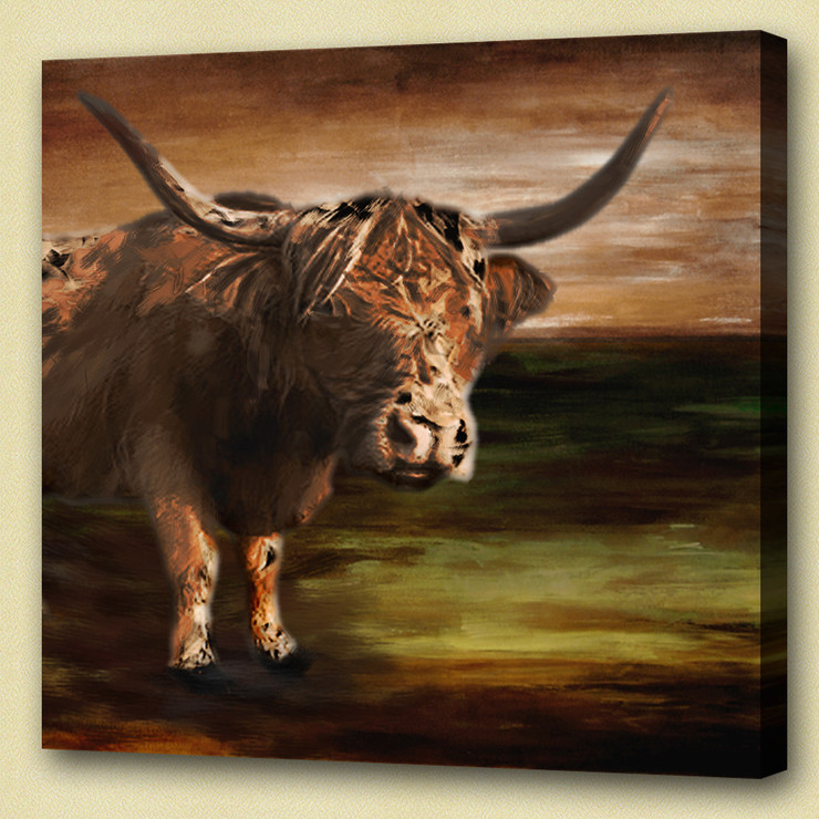 bull, brown bull