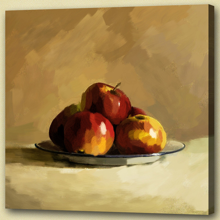 still life, fruits, apples, apple painting