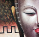 BUDDHA PAINTING (ART_3319_74802) - Handpainted Art Painting - 24in X 24in