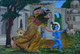 Mai nhii Makhan Khayo  (ART_9014_75016) - Handpainted Art Painting - 11in X 8in
