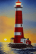 Lighthouse 5 (PRT_8991_74980) - Canvas Art Print - 11in X 16in